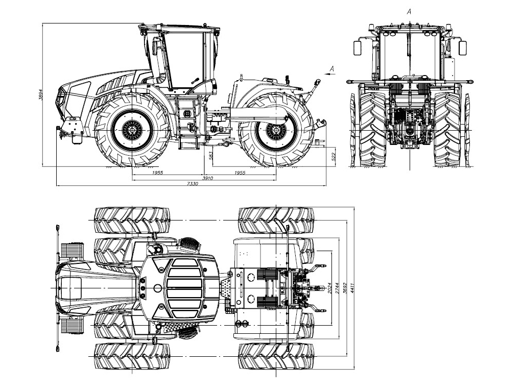 Трактор колесный AMKODOR 5350AG/5450AG - Компания «РОСАГРОМАШ» С.В.  Кулюков, г. Ставрополь